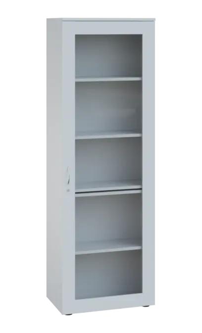 LE - 61 skříň léková prosklená, pravá, bílá